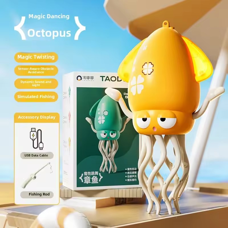 Electronics And Gadgets With Y - スマートダンシングタコロボット - 自動回避電子玩具、子供向けインタラクティブアニメーションガジェット、楽しい教育ギフト