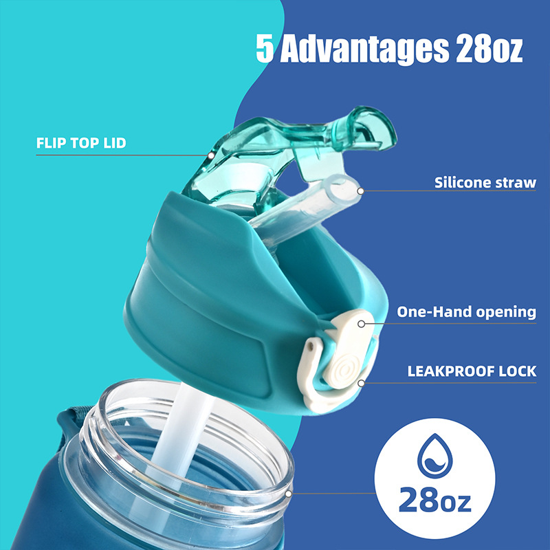 1 個ホット販売 750 ミリリットルスポーツウォーターボト - Smart Water Bottle Tracker のレビューと価格