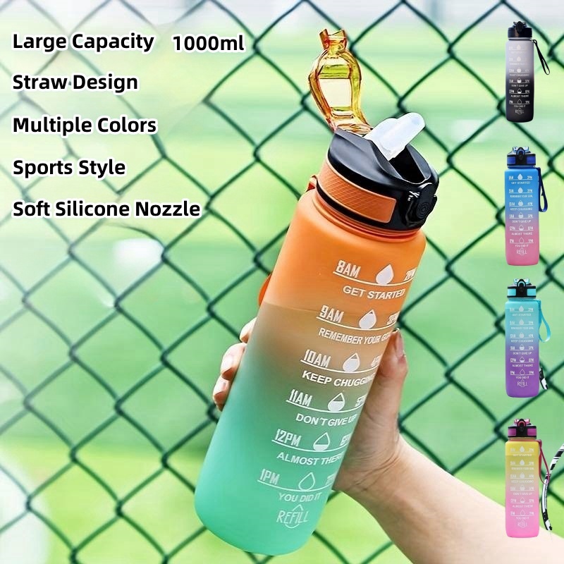 グラデーションカラー 1000mL 大容量アウトドアスポーツ - Smart Water Bottle Tracker のレビューと価格