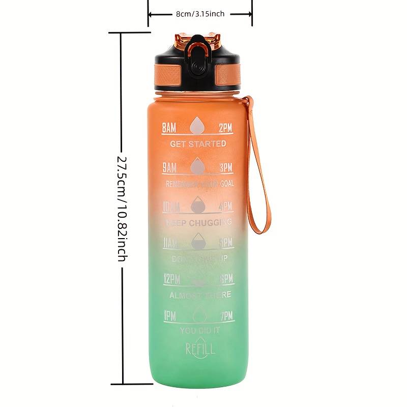 グラデーションカラー 1000mL 大容量アウトドアスポーツ - Smart Water Bottle Tracker のレビューと価格