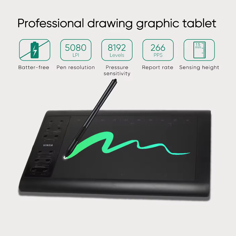 デジタルタブレット描画プロフェッショナルグラフィック描画タブ - Digital Drawing Tablet のレビューと価格