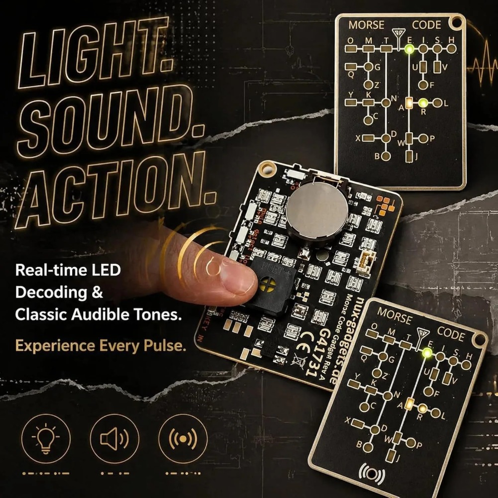 ポータブルモールス信号トレーナーカード LED 電子学習ツー - Electronics And Gadgets With Y のレビューと価格
