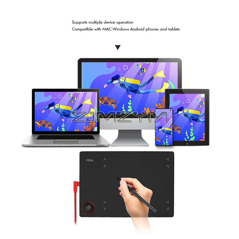4つのホットキー、パッシブスタイラス、8192レベルの圧力、 - Digital Drawing Tablet のレビューと価格